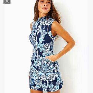 Lilly Pulitzer blue and white Luxletic dress